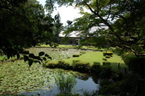 Berühmter Garten in Yamaguchi